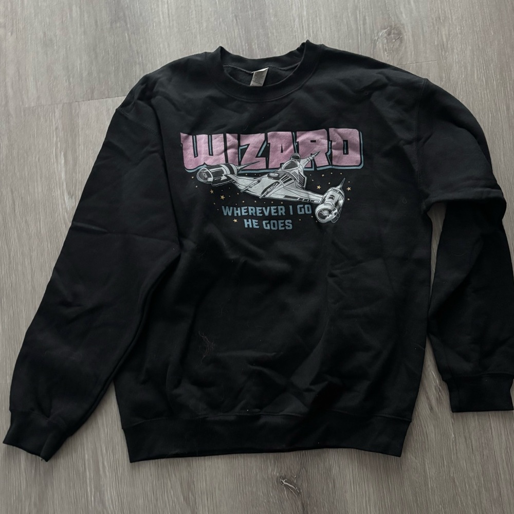Star Wars - Mandalorian Black Crewneck Sweatshirt